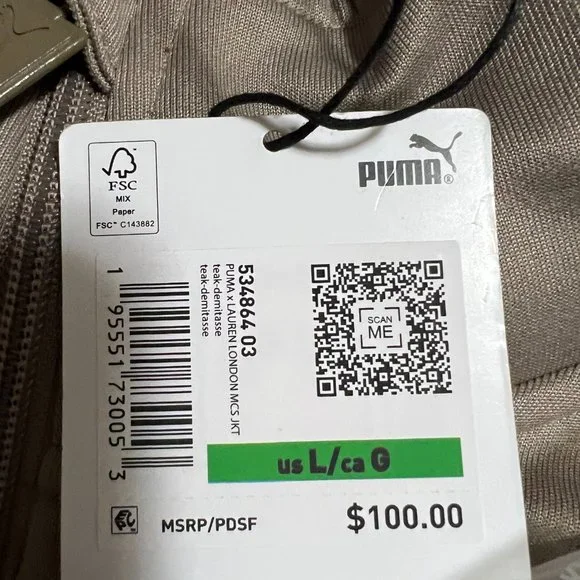 Puma Men's x Lauren London MCS Track Jacket - Picture 5 of 5